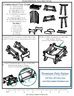 Preview for 1 page of Premium Poly Patios Luxcraft Crestville Adirondack 2 Quick Start Manual