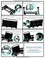 Preview for 2 page of Premium Poly Patios Luxcraft Crestville Classic CV-5CPG Quick Start Manual