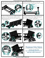 Preview for 2 page of Premium Poly Patios Luxcraft / Crestville Plain 5 ft. Poly Glider Quick Start Manual