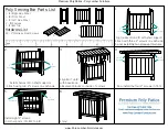 Предварительный просмотр 2 страницы Premium Poly Patios Luxcraft Serving Bar CV-PSB Assembly Instructions