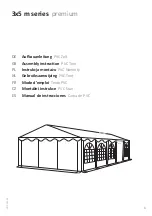 Premium 3x5 m Series Assembly Instruction Manual preview