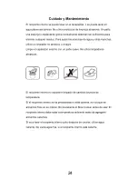 Preview for 25 page of Premium Ambienti PSC200 Use And Care Manual