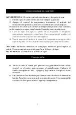 Preview for 9 page of Premium PES1209 Use & Care Manual