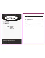 Premium PFR90WC Service Manual preview