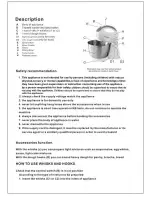 Предварительный просмотр 2 страницы Premium PHSM466 Use & Care Manual