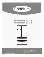 Premium PRN2106MF Use & Care Manual предпросмотр