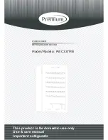Premium PWC337MB Use & Care Manual preview