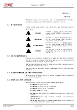 Предварительный просмотр 9 страницы PREO EASY 5 Series Use And Maintenance Manual