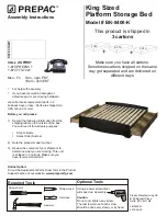 Preview for 1 page of Prepac BK-8400-K Assembly Instructions Manual