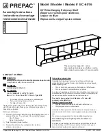 Prepac EC-6016 Assembly Instructions Manual preview