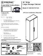 Prepac GSCW-0707-2K Assembly Instructions Manual preview