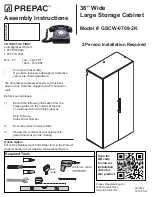 Предварительный просмотр 1 страницы Prepac GSCW-0708-2K Assembly Instructions Manual