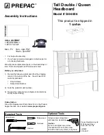 Preview for 1 page of Prepac SH-6656 Assembly Instructions Manual