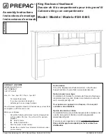 Preview for 1 page of Prepac SH-8445 Assembly Instructions Manual