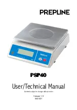 PREPLINE PSP40 User'S & Technical Manual preview