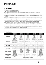 Preview for 3 page of PREPLINE PSPS40 User'S & Technical Manual