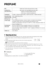 Preview for 4 page of PREPLINE PSPS40 User'S & Technical Manual