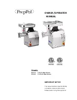 PrepPal PPG-22 Owner'S/Operator'S Manual preview