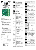 PRESCO PIM 4 Series Installation Manual предпросмотр