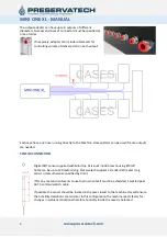 Предварительный просмотр 8 страницы PRESERVATECH MINI ONE XL Manual