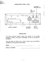 Предварительный просмотр 2 страницы PRESIDENT 1011001 Owner'S Manual