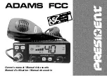 Preview for 1 page of PRESIDENT ADAMS FCC Owner'S Manual