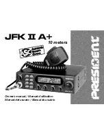 PRESIDENT JFK II A+ Owner'S Manual preview