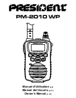 PRESIDENT PM-2010 WP - Owner'S Manual preview