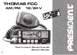 PRESIDENT THOMAS FCC Owner'S Manual preview