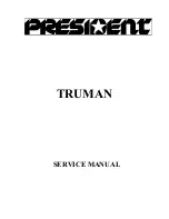 Preview for 1 page of PRESIDENT TRUMAN Service Manual