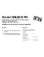 Preview for 43 page of PRESIDENT WILSON Owner'S Manual