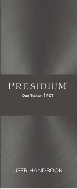 PRESIDIUM DC709N User Handbook Manual preview