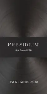 PRESIDIUM Dial Gauge User Handbook Manual preview