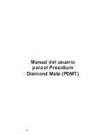 Preview for 93 page of PRESIDIUM Diamond Mate PDMT Series User Handbook Manual