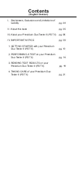 PRESIDIUM Duo Tester II Handbook preview