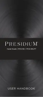 Preview for 1 page of PRESIDIUM PCS-50 User Handbook Manual