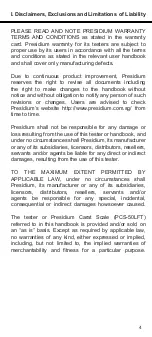 Preview for 4 page of PRESIDIUM PCS-50 User Handbook Manual