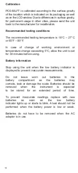 Preview for 11 page of PRESIDIUM PCS-50 User Handbook Manual