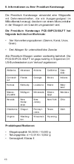 Preview for 43 page of PRESIDIUM PCS-50 User Handbook Manual