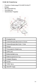 Preview for 44 page of PRESIDIUM PCS-50 User Handbook Manual