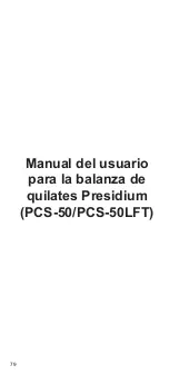 Preview for 79 page of PRESIDIUM PCS-50 User Handbook Manual