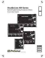 PRESONUS AR-Series Quick Start Manual предпросмотр