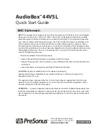 Предварительный просмотр 24 страницы PRESONUS AudioBox 44VSL Quick Start Manual