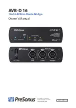 Предварительный просмотр 13 страницы PRESONUS AVB-D 16 Owner'S Manual