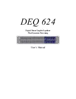 Preview for 1 page of PRESONUS DEQ 624 User Manual