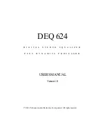 Preview for 2 page of PRESONUS DEQ 624 User Manual