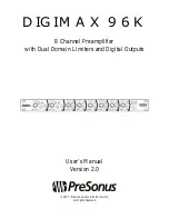 Предварительный просмотр 1 страницы PRESONUS DIGIMAX 96 K - V 2.0 User Manual