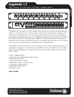 PRESONUS DIGIMAX LT Specifications preview