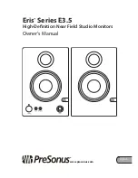 PRESONUS Eris E3.5 Owner'S Manual предпросмотр