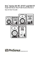 Preview for 1 page of PRESONUS Eris Series Quick Start Manual